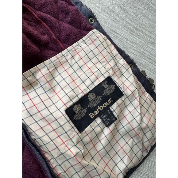 Barbour Dark Navy Quilted Gilet Vest - Picture 2 of 6